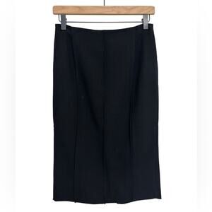 NWT Charles Nolan New York 100% Wool Pencil Skirt in Black - Size 2